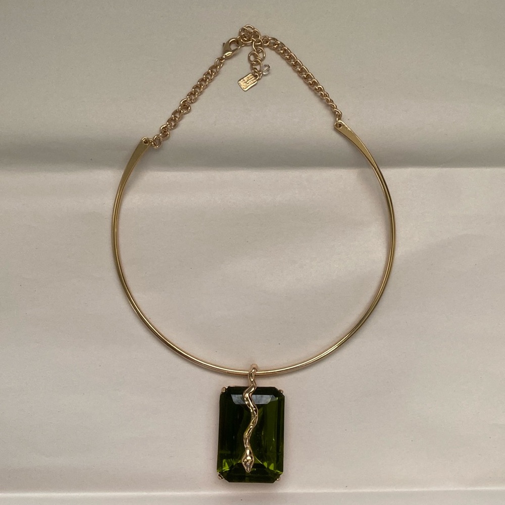 Robert Lee Morris Soho Snake Pendant Necklace.